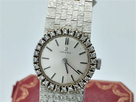 omega ladies diamond watch vintage.